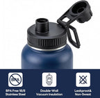 Navigate 40 oz Insulated Stainless Steel Sports Water Bottle - Image 4
