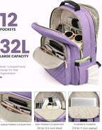 LOVEVOOK Laptop Backpack for Women, Travel Computer Work Bags - Image 2