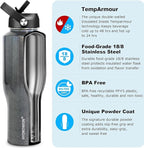 HYDROWION Water Bottle Stainless Steel, Vacuum Insulated Leak Proof Tumbler 32oz - Image 2