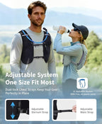 ECOHUB Running Hydration Vest Backpack, Lightweight Hydration Pack Bag Daypack - Image 5