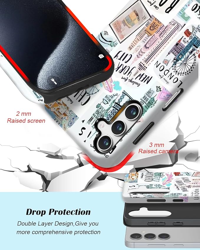 Compatible for Samsung Galaxy S26 Plus 5G Case, Dual Layer Heavy Duty 2 in 1 - Image 3