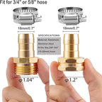 5 Set Garden Hose Repair Connector Kit - Image 2