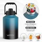 WATERSY 1 Gallon Water Bottle Insulated, BPA Free&Leak Proof, 128oz Stainless - Image 6
