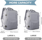 WONHOX Large Travel Backpack Carry on Flight Approved Laptop Work Business - Image 4