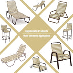 Vinyl Straps for Patio Chair Repair Kit 2'' Wide 10 Ft Long Replacement Straps - Image 6