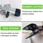 Laundry Hooks Hanging Clips Clothes Pins Closet Hanger Organizer Clamps Socks - Image 5
