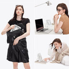 JISULIFE Desk Fan Battery Rechargeable, 4500mAh 180°Foldable Portable Personal - Image 5