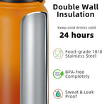 Fanhaw 40 oz Insulated Stainless Steel Water Bottle - Image 3