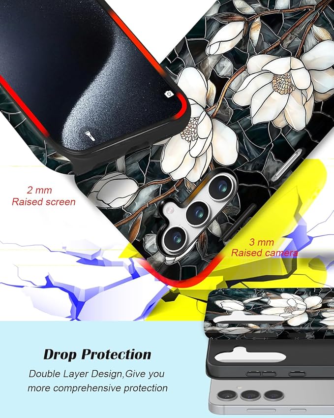 Compatible for Samsung Galaxy A36 5G Case, Dual Layer Heavy Duty 2 in 1 - Image 3