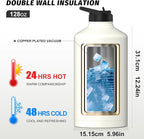 1 Gallon Water Bottle Insulated, BPA Free&Leak Proof, 128oz Stainless Steel - Image 3