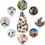 Funny Rooster Print Crossbody Sling Bags - Image 5