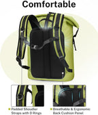 Gonex Ultralight Waterproof TPU Backpack, 55L Roll Top Dry Bag - Image 4