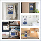 Surblue Hanging 3-Shelf Closet Organizer Pocket Collapsible Washable Oxford - Image 7