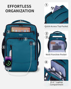 ECOHUB 17" Small Travel Backpack, United Airlines Personal Item Bag 17x10x9 - Image 4