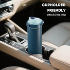 POWCAN 18 oz Insulated Stainless Steel Water Bottle: 2-in-1 Push-Button Spout & - Image 5