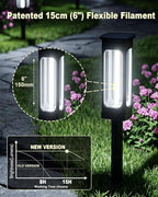 Solar Pathway Lights Outdoor 6 Pack, Upgraded Brighter 6 Inch extended filament - Image 2
