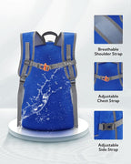 WATERFLY Hiking Packable Daypack Backpack: 25L Ultra Lightweight Day Pack - Image 4