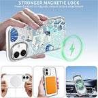 Case for iPhone 16 Plus, Sea Life Ocean Waves Seashell Collage Phone Case - Image 3