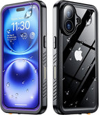 SPIDERCASE for iPhone 16 Waterproof Case, Built-in Screen Protector, 12FT by SPIDERCASE