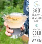 HOST Freeze Insulated Martini Cooling Cups, Plastic Freezer Gel Chiller Double - Image 9