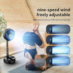 Socool 20000mAh 8 Inch Portable Fan Battery Operated Fans, Oscillating Charging - Image 3