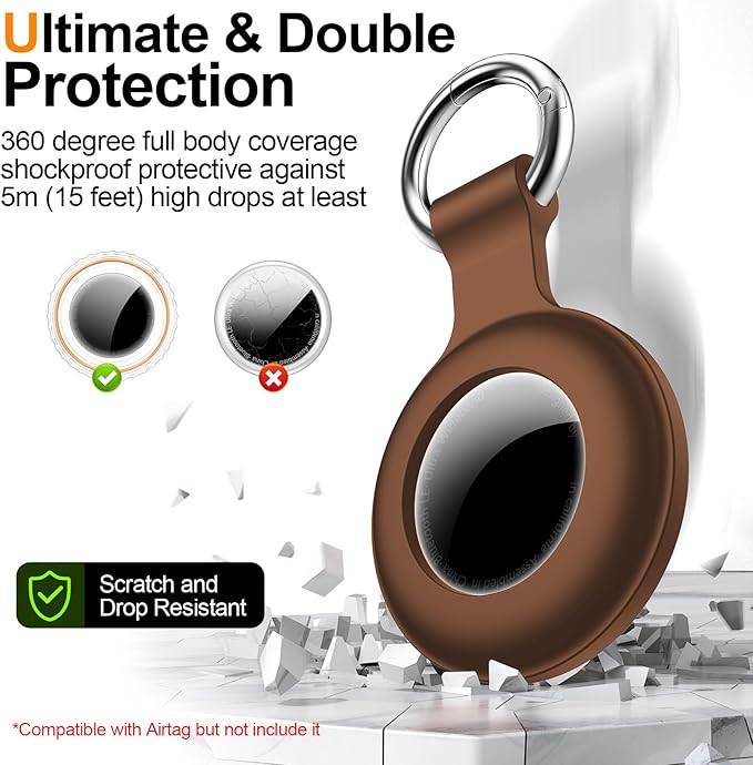 1|2|4Pack for Apple AirTag Holder, for Air Tag 2nd &1st Genaretion, Waterproof - Image 4