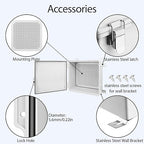 LeMotech Electrical Box, IP67 Waterproof Hinged Cover Stainless Steel Latch - Image 4