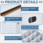 PerKoop 2 Pack Blueprint Holder Storage Organizer - Image 4