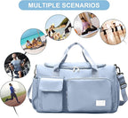 Suruid Gym Bag for Women Men, Travel Duffle Bag Large Capacity Carry On - Image 7