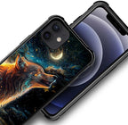 for iPhone 11 Case, Star Cave Hungry Wolf Pattern Graphic Design Girl Boy Soft - Image 6