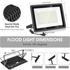 YANYCN 3 Pack 150W LED Flood Light Outdoor, Super Bright Exterior Security Light - Image 4
