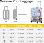 ANNA QUEEN Paris Eiffel Tower Luggage Cover, Romantic City Travel Suitcase - Image 4