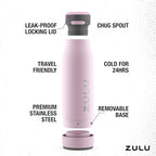 ZULU Ace Vacuum Insulated Stainless Steel Water Bottle - Image 2