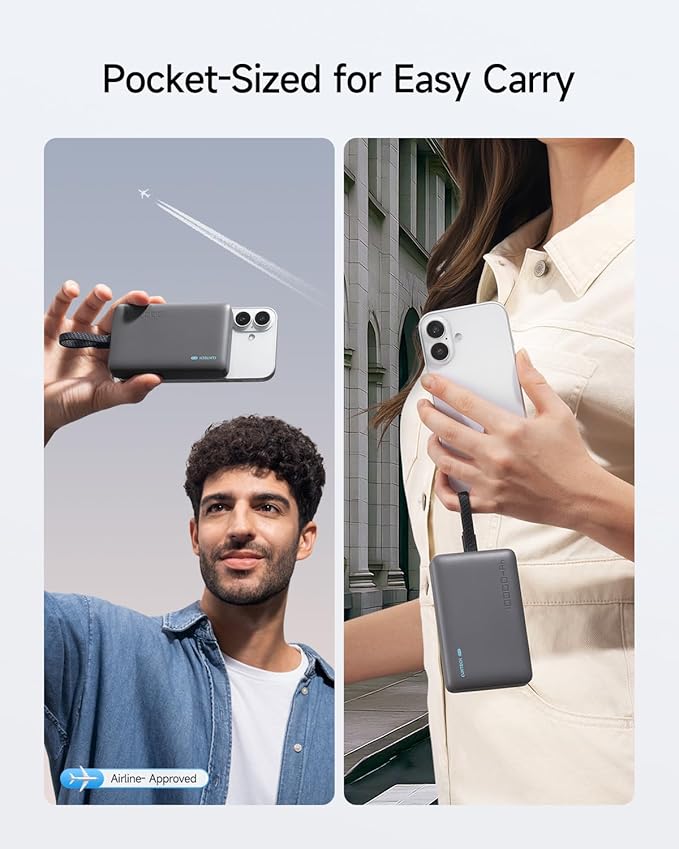 CUKTECH Magnetic Power Bank, 10000mAh Portable Charger, 20W Fast Charging & - Image 6