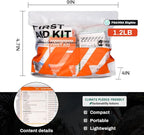 RHINO RESCUE 220 Pieces First Aid Kit Refill Bag, Emergency Extra Replacement - Image 2