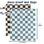 Tiny Twinkle Mess Proof Wet Bags | 2-Pack Reusable Waterproof Wet Bags - Image 4