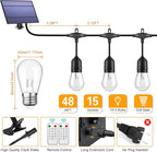 Mlambert 3-Color in 1 Solar String Lights Outdoor Waterproof Dimmable, 48ft - Image 6