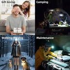 6 Pack Rechargeable Headlamp Flashlight, LED Head Lamp - Image 5