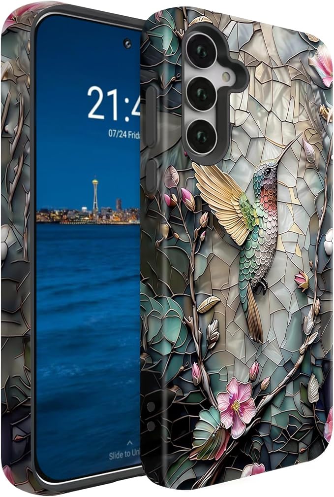 Compatible for Samsung Galaxy A37 5G Case, Dual Layer Heavy Duty 2 in 1 by BSMOSPER
