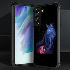 for Samsung Galaxy S21 Plus Case, Galaxy Fox Wolf Pattern Graphic Design Girl - Image 3