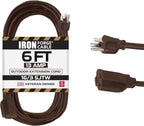 Iron Forge Cable Outdoor Brown Extension Cord 6 ft by IronForgeCable