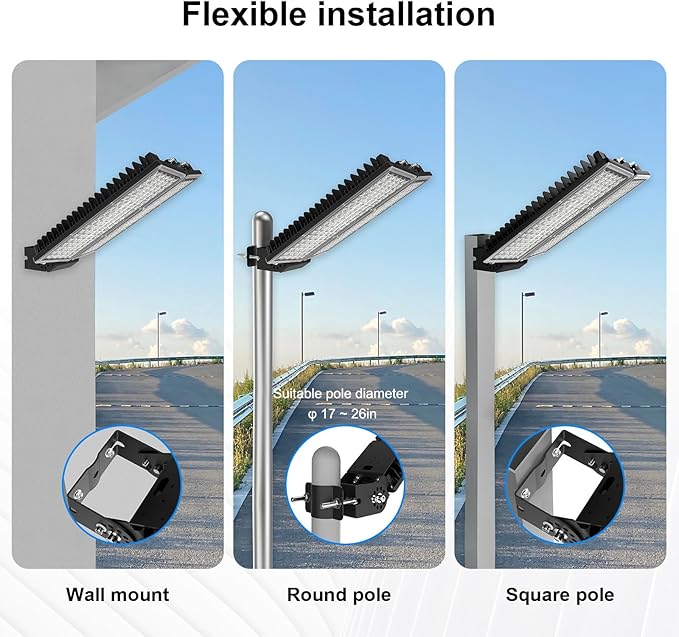 LED Stadium Lights 2 Pack 100W 28000LM LED Flood Light Outdoor, 6500K Super - Image 3