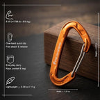 FresKaro 5pcs Nano Carabiner Clips, 8kN 1798lbs, Small Sturdy, Reliable - Image 2