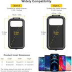 iMESTOU Anti-Theft Waterproof Motorcycle Phone Mount Bike Mobile Holder Double - Image 3