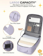 coofay Large Carry On Backpack Flight Approved Personal Item Travel Backpack - Image 6