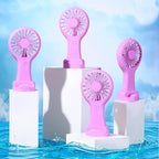 Woanger 12 Pcs Mini Handheld Fan Bulk 3 Speed USB Electric Battery Operated - Image 2