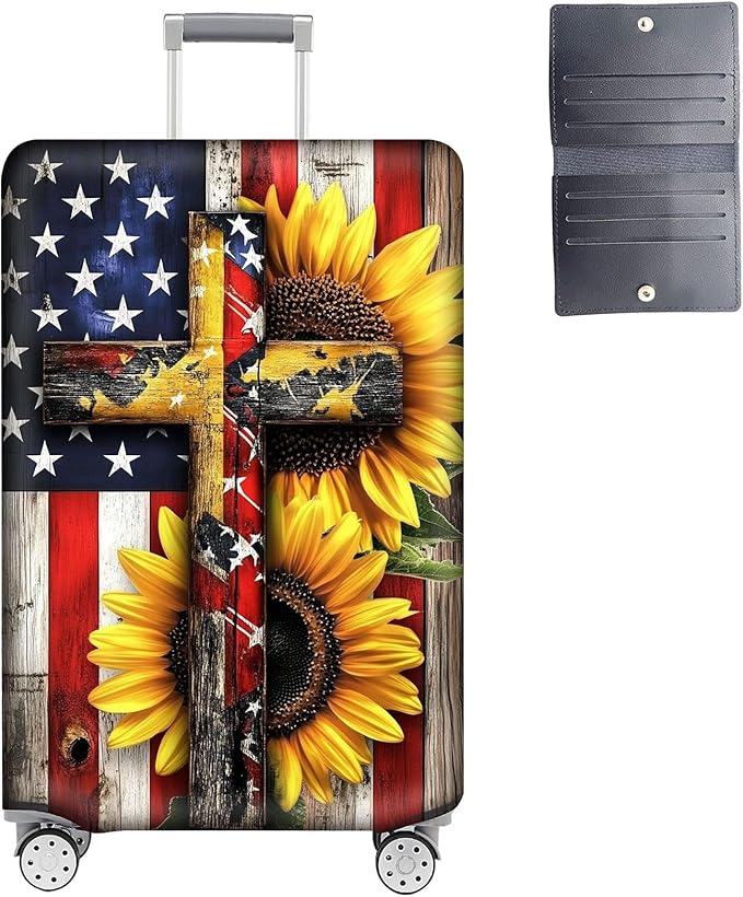 Luggage Cover Protector for 19-20 Inch Suitcases, TSA Approved Elastic Travel by Unknown