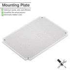QILIPSU Junction Box with Mounting Plate 380x280x130mm, ABS Plastic DIY - Image 2