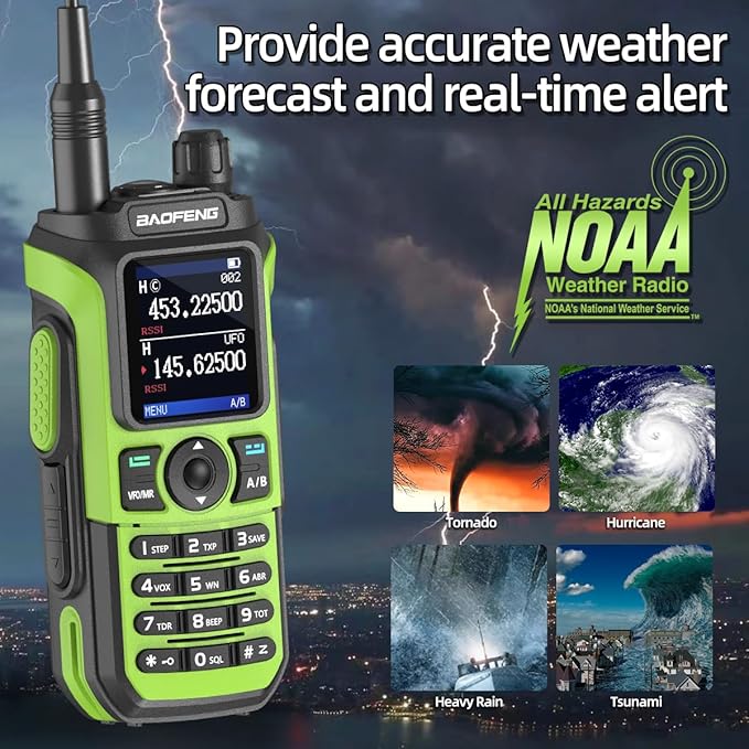 Baofeng Radio Ham Radio UV-21R UV-5R Ham Radio Handheld Rechargeable NOAA - Image 4