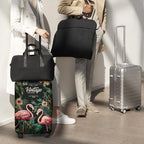 ANNA QUEEN Tropical Pink Flamingos Travel Luggage Cover -Stretchable Airplane - Image 8